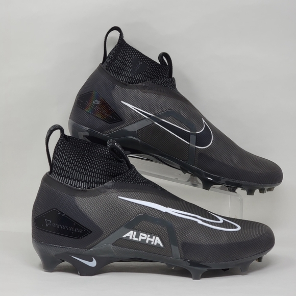 Nike Alpha Menace Elite 3 Black White Football Cleats CT6648-010 Men's Size 11 - Picture 1 of 10